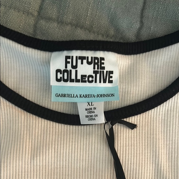Future Collective Women's Cream Tank Top - Picture 2 of 5